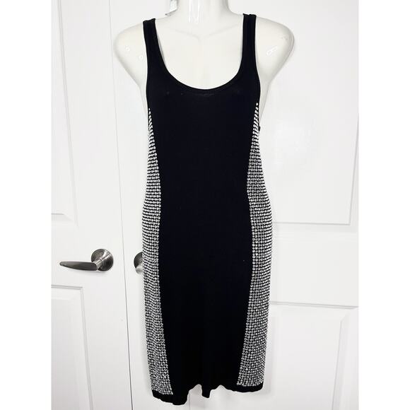 Silver Dagger Y2K Muscle Tee Dress Embellished Rhinestones Size M Club Sexy Punk - Picture 1 of 8